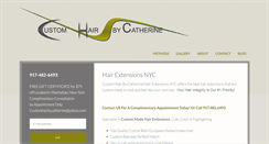Desktop Screenshot of customhairbycatherine.com