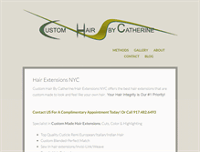 Tablet Screenshot of customhairbycatherine.com
